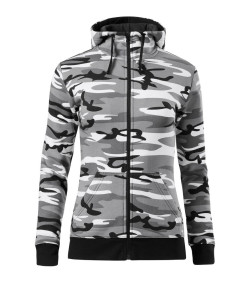 MALFINI Dámska mikina Camo Zipper