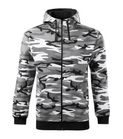 MALFINI Pánska mikina Camo Zipper