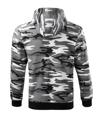 MALFINI Pánska mikina Camo Zipper