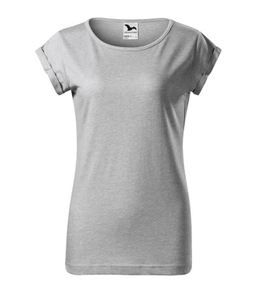 MALFINI Dámske tričko Fusion - Strieborný melír | XL