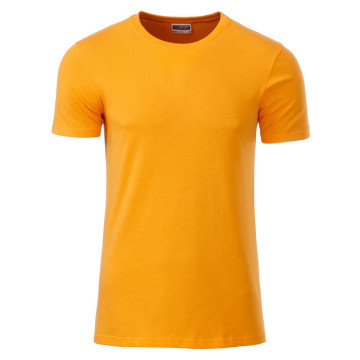 James & Nicholson Klasické pánske tričko z biobavlny 8008 - Oranžová | XXL