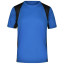 James & Nicholson Pánske športové tričko s krátkym rukávom JN306 - Oranžová / čierna | L