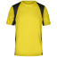 James & Nicholson Pánske športové tričko s krátkym rukávom JN306 - Oranžová / čierna | XXXL