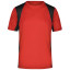 James & Nicholson Pánske športové tričko s krátkym rukávom JN306 - Oranžová / čierna | M
