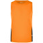 James & Nicholson Pánske športové tričko bez rukávov JN305 - Oranžová / čierna | M