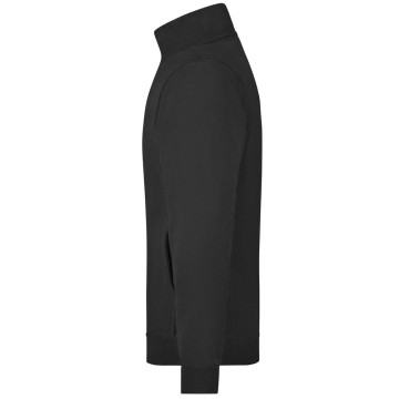 James & Nicholson Pánska mikina na zips bez kapucne JN058 - Šedý melír | M