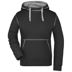 James & Nicholson (Daiber) Dámska mikina  JN960  Offwhite / šedý melír