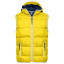 James & Nicholson Pánska vesta s kapucňou JN1076 - Slnečná žltá / biela | L