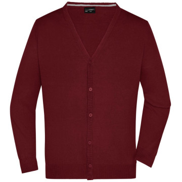 James & Nicholson Pánsky bavlnený sveter JN661 - Antracitový melír | L