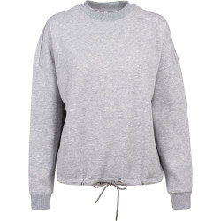 Build Your Brand Dámska oversize mikina so spustenými ramenami