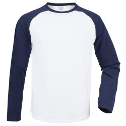 SF (Skinnifit) Pánske dvojfarebné tričko s dlhým rukávom