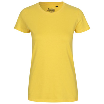 Neutral Dámske tričko Classic z organickej Fairtrade bavlny - Dusty yellow | XXL