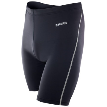 SPIRO Pánske športové šortky BodyFit - Čierna | XS/S