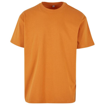Build Your Brand Pánske tričko Heavy Oversize Tee - Jemne žltá | XL
